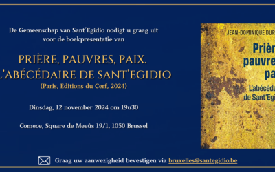 Boekpresentatie “Prière, pauvres, paix. L’abécédaire de Sant’Egidio”